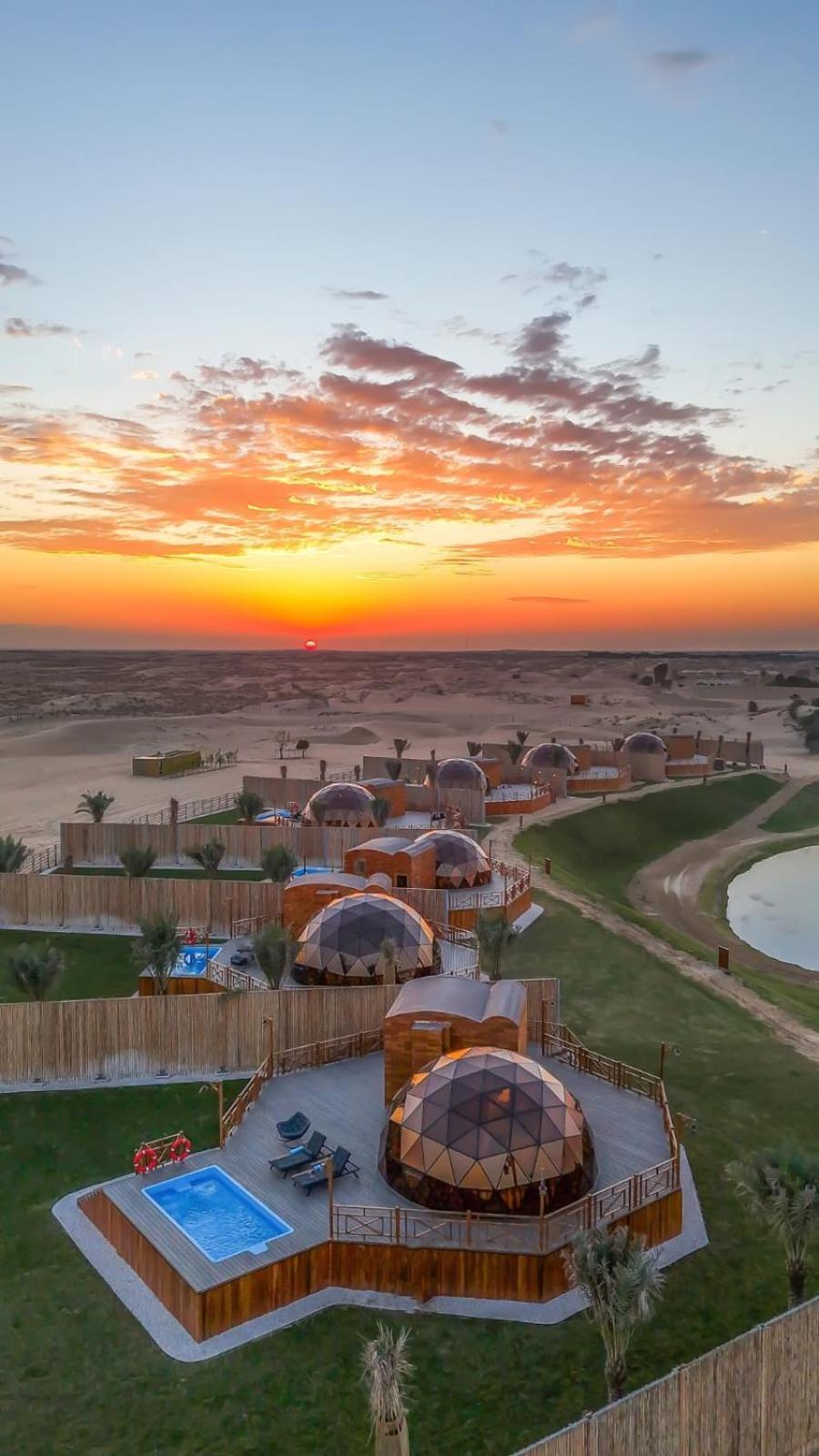 Al Marmoom Oasis Luxury Experiential Desert Resort Dubai Bagian luar foto
